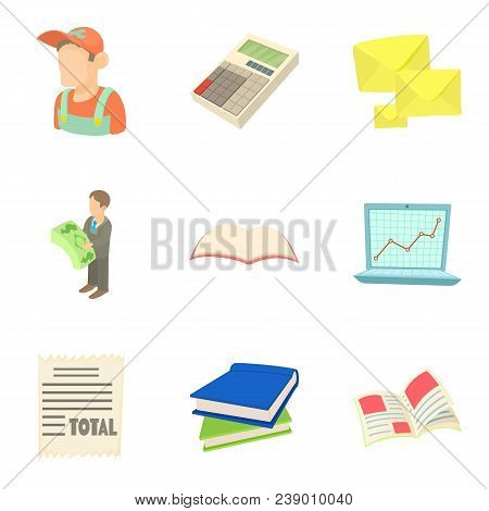 Duty Station Icons Set. Cartoon Set Of 9 Duty Station Vector Icons For Web Isolated On White Backgro