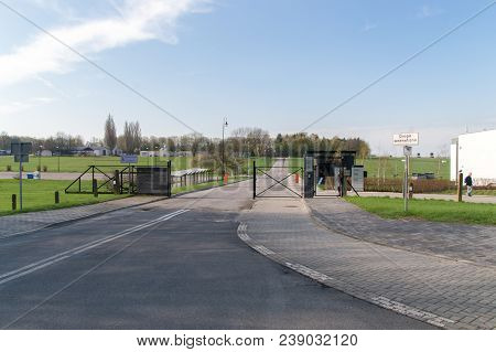 Lublin, Poland - April 14, 2018: Entrance To Memorial And Museum Of The Kl Lublin Concentration Camp
