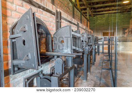 Lublin, Poland - April 14, 2018: Cremation Ovens At Kl Lublin/majdanek Nazi German Concentration Cam