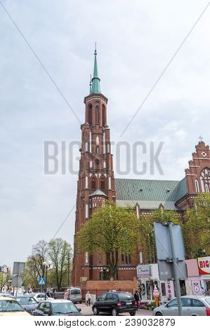 Siedlce, Poland - April 16, 2018: Siedlce Cathedral Of Immaculate Conception Of The Blessed Virgin M