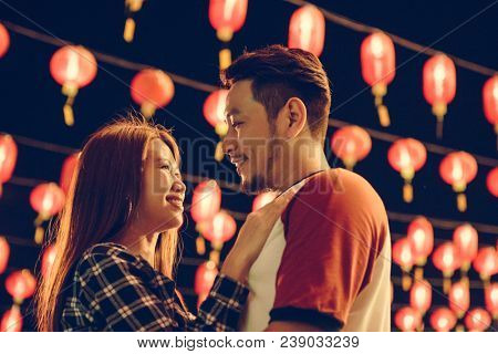 Asian couple at Chinese fastival