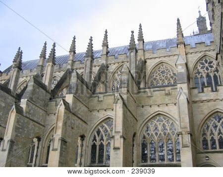 Côté d'une cathédrale