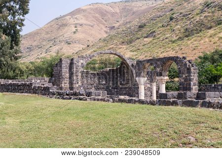 Ruins Of Kursi - A Large Byzantine 8th-century Monastery In Which Jesus Christ Performed Miracles On