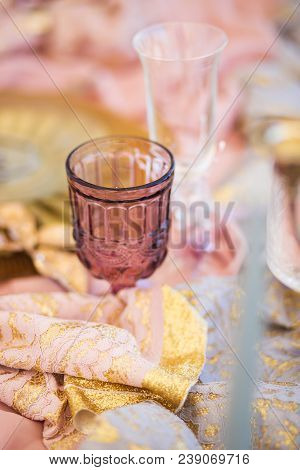 Beautiful European Wedding Table Decoration And Flowers With Vintage Style