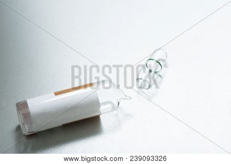 Broken Medication Vial After Use