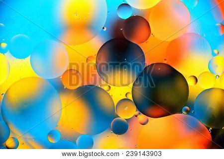 Background, Multicolored Balls, Blur, Texture, Heterogeneous Color