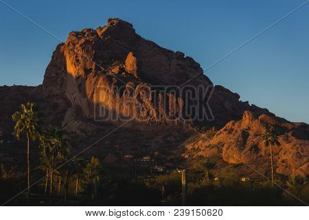 Camelback Mountain At Sunrise