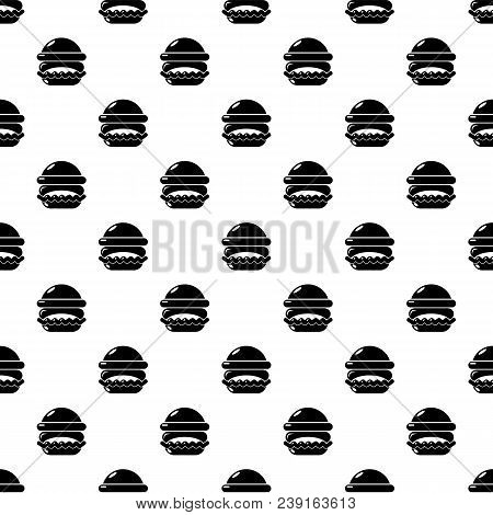 Burger Pattern Vector Seamless Repeating For Any Web Design