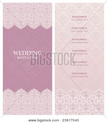 Hochzeitseinladung, Ornament-Blumen Hintergrund