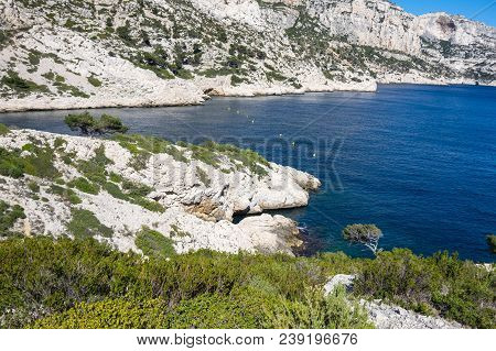 The Calanque De Morgiou, One Of The Biggest Calanques Located Between Marseille And Cassis, France