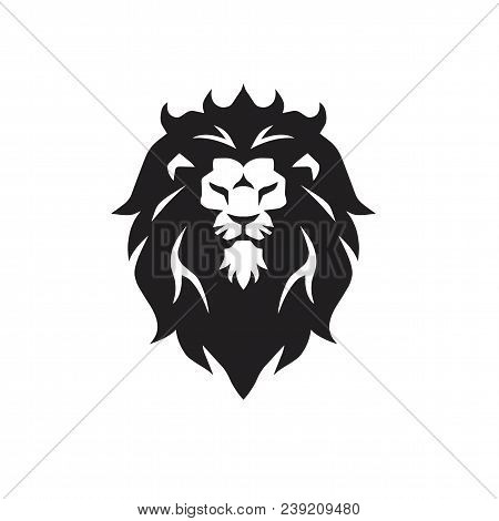 Lion Head Logo Vector Illustration Template Design