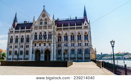 View On Historical Parliament Of Budapest - Hungary