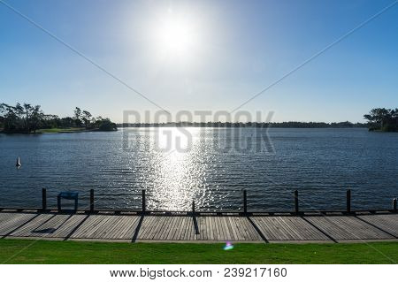 Shore Of Lake Nagambie On The Goulburn River In The Goulburn Valley Region Of Victoria, Australia