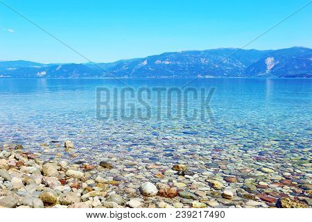 Landscape Of Beach At Aigio Achaia Peloponnese Greece - Greek Summer Destination