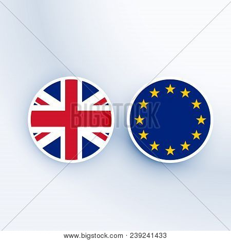 United Kingdom And European Union Symbol And Badges