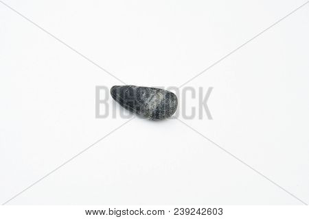 Round Stone Isolated Over White