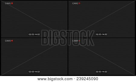 Cctv Four Cam With Rec Dot