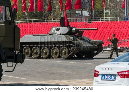 Dress Rehearsal Of Military Parade