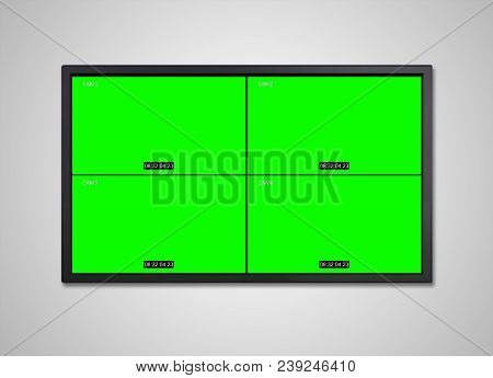 Tv Display Cctv Screen On Wall