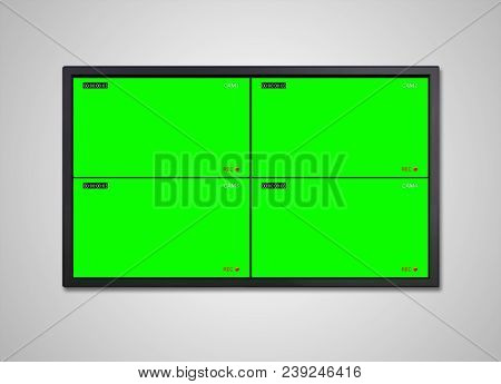 Tv Display With 4 Cam Cctv