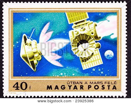 Stempel Mars gebundenen Sonde Rakete Trennung