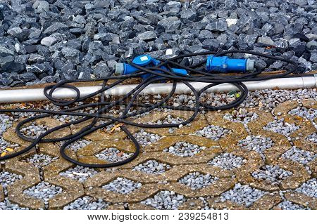 Two Power Cee Plug With Clutch In Blue