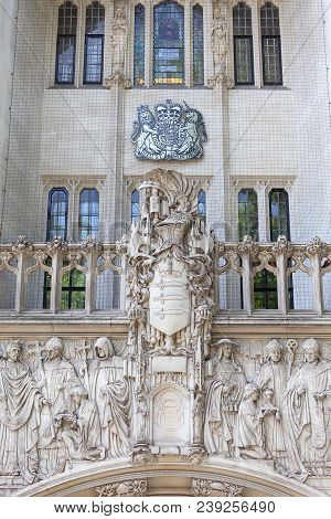 London, United Kingdom - June 21, 2017: Supreme Court Of The United Kingdom, Middlesex Guildhall Bui