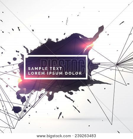 Ink Splash Tecture With Line And Light Effect