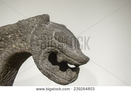 Handcrafted Piece In Stone Made By Ancient Artisans Of Costa Rica