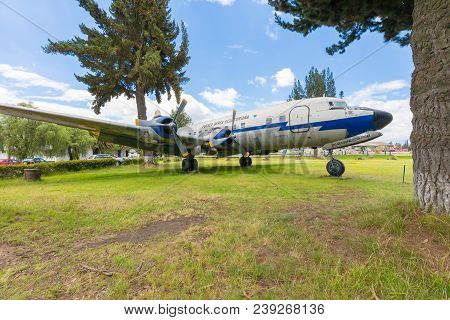 Quito Ecuador May 2018 This Is A Stinson V77 Plane In Aereospace Museum Of Quito