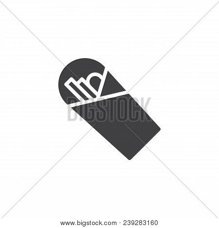 Shawarma Vector Icon. Filled Flat Sign For Mobile Concept And Web Design. Take Away Fast Food Simple