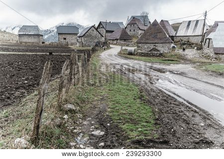 An old village in the mountains of Bosnia-Herzegovina