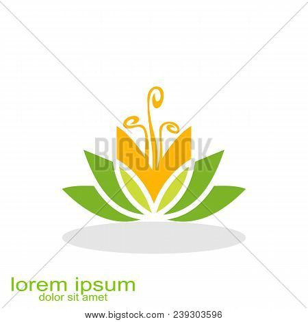 Creative Sample Design Flower Logo Concept Business