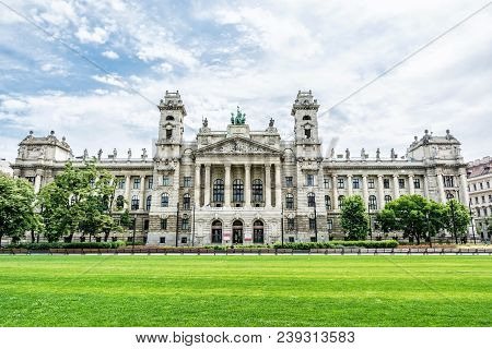Ethnographic Museum Building, Budapest, Hungary. Cultural Heritage. Travel Destination. Tourism Them