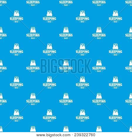 Sleeping Bad Pattern Vector Seamless Blue Repeat For Any Use