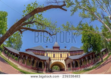 Palic,serbia - April 28,2018:grand Terrace On The Shores Of Palic Lake Near Subotica, Designed In Ar