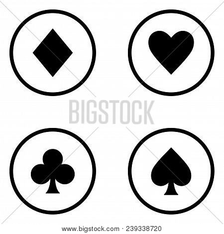 Set Of Playing Card Suits