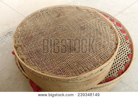 A Sieve To Sift Wheat, A Small Porous Sieve, A Handmade Classic Sieve,
