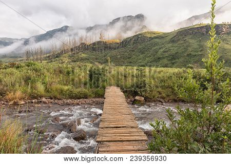 A Pedestrian Bridge Over A Stream At The Start Of The Van Heiningen Pass Hiking Trail At Injisuthi I