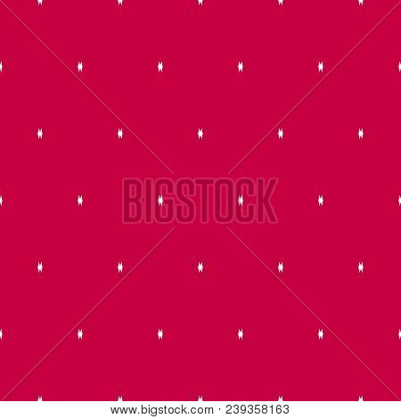 Vector Minimalist Seamless Pattern. Simple Geometric Texture With Tiny Rhombus Shapes. Abstract Mini