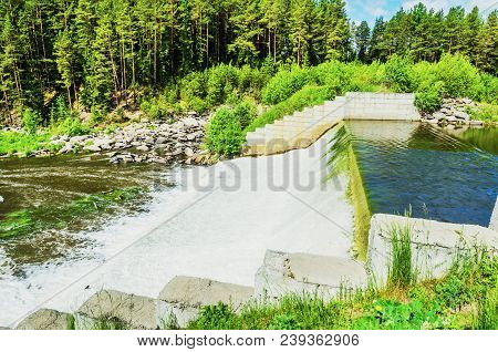 Abandoned Dam On The River