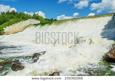 Abandoned Dam On The River