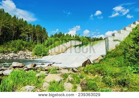 Abandoned Dam On The River