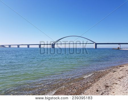 The Famous Bridge Of Fehmarn Island In Schleswig Holstein Germany