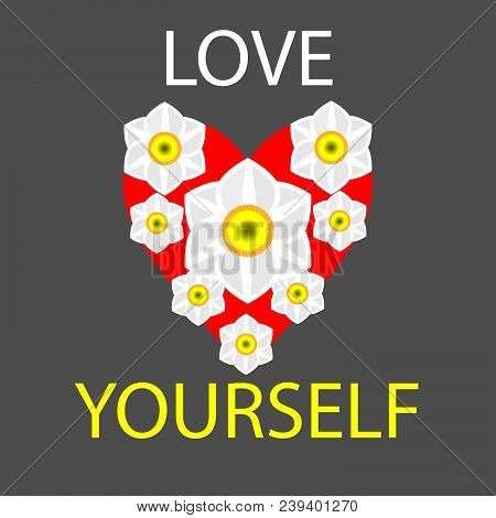 The Red Heart Is Sewn With Threads On The Background Of Other Hearts.