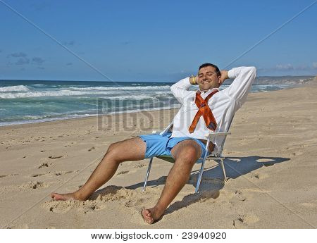 Geschäftsleute Entspannung am Strand!