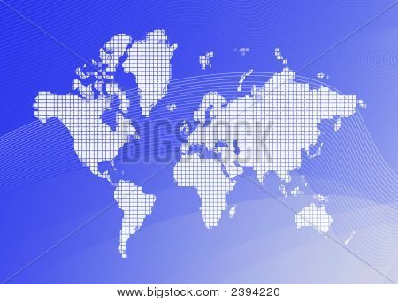 Mappa del mondo Mozaic