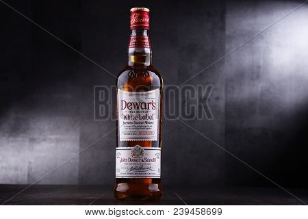 Bottle Of Dewars Blended Scotch Whisky