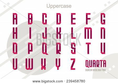Suprematism Style Decorative Alphabet, Typeface. Pop Art Font For Slogan Graphic Print, Hipster Fash