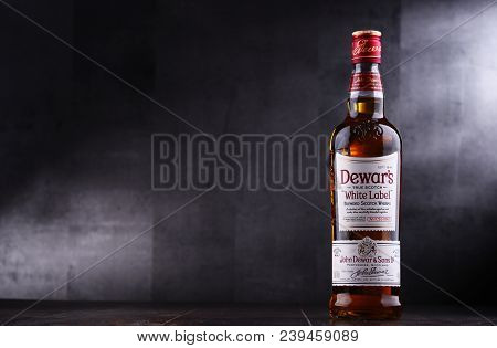 Bottle Of Dewars Blended Scotch Whisky